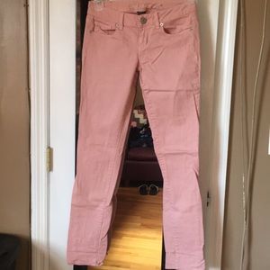 Pink American Eagle Jeans; Skinny Stretch— Size 0